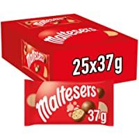 Los mejores  - Maltesers Snack En Bolitas De Leche Malteada Recubiertas De Chocolate Con Leche (25 Bolsitas De 37g)- 925 Gramo